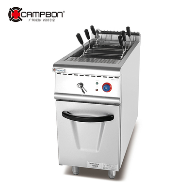 Electric 1 tank pasta cooker with cabinet