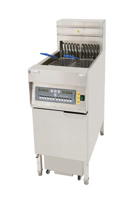 18KW Computerized 1/2 Tank 2 Basket Electric Fryer with Oil Filter Vehicle