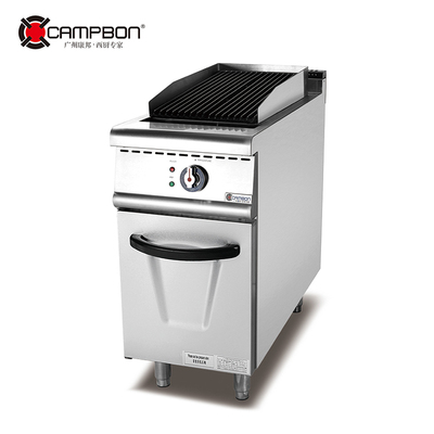 Electric grill with cabinet